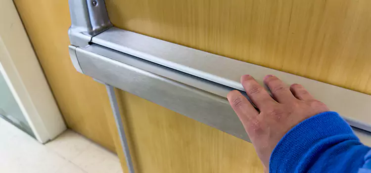 Installing a Push Bar on a Door Redlands
